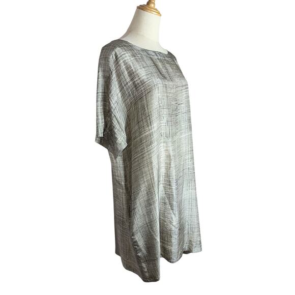 Eileen Fisher 100% Silk Casual Chic Dress Excellent Condition Size Medium - Picture 3 of 9